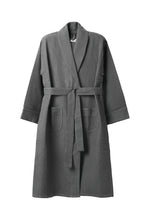 Load image into Gallery viewer, Dark Grey Soft & Lightweight Absorbent Cotton Bath Robe for Men & Women