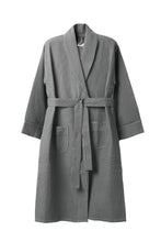 Load image into Gallery viewer, Light Grey Soft & Lightweight Absorbent Cotton Bath Robe for Men & Women