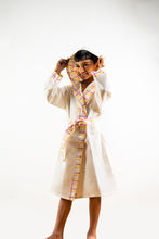 Load image into Gallery viewer, Kids Soft 100% Cotton Waffle Bath Robe with Decorative Border
