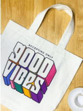 Load image into Gallery viewer, Good Vibes Tote Bag - Sintillastore
